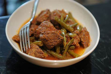  Middle Eastern  Beef/Lamb Stew (Fasoolya Khadra) over Vermicelli Rice Main Image